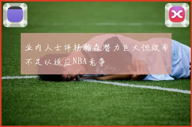 业内人士评杨瀚森潜力巨大但效率不足以适应NBA竞争